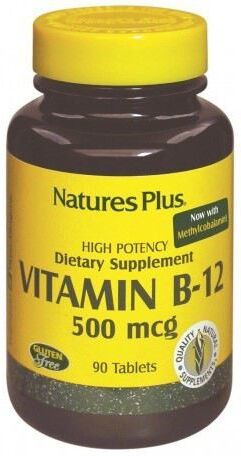 NaturesPlus Vitamina B12 500 mcg 90 Comprimidos