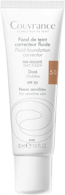 Avène Couvrance Base Fluida Corretora Dourado 5.0 30ml