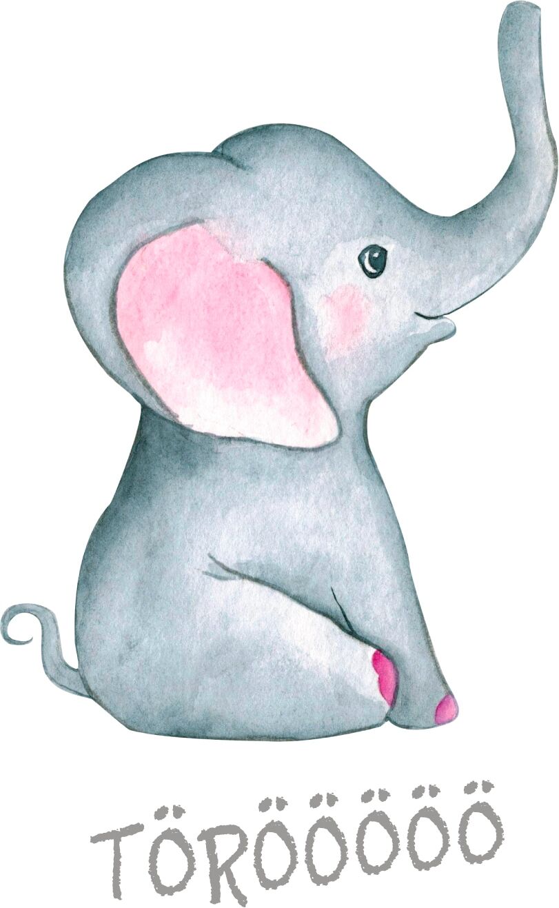 Bild mit Rahmen LÜTTENHÜTT "oder Poster, Elefant mit Spruch", bunt (farbe bild(er): bunt), B:50cm H:70cm T:0,2cm, Papier, Bilder, Bild mit Rahmen, HD Premium Druck