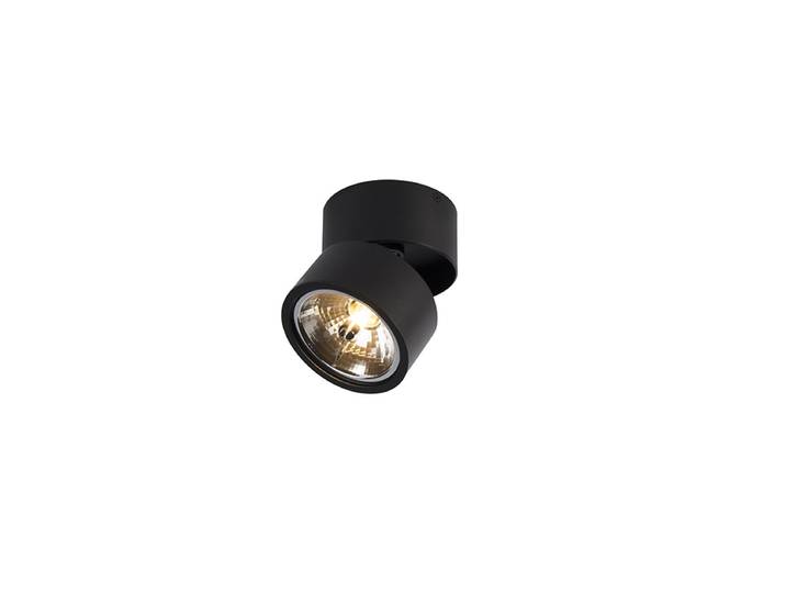 Spot moderne noir rond orientable - Go Nine