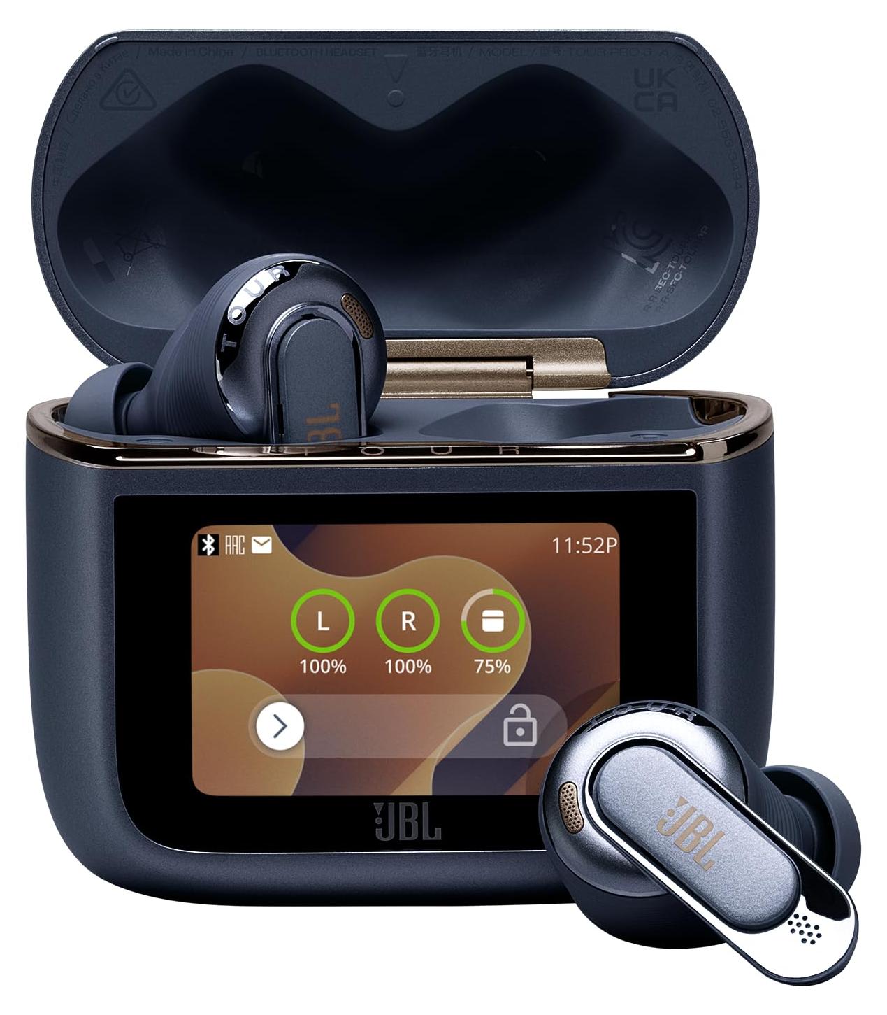 JBL Tour Pro 3, Kabellose Noise-Cancelling-Ohrhörer, Blau