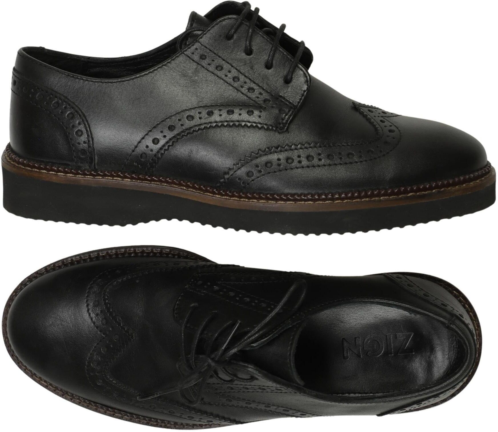 Zign Damen Halbschuh, Schwarz, Gr. EU 38, Leder - Second Hand