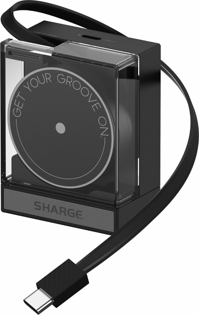 Sharge Infällbar 65w-Laddare - Svart