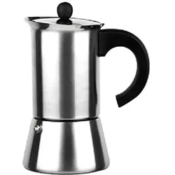 IBILI - Indubasic Express-Kaffeemaschine, 6 Tassen, 280 ml, Edelstahl, für Induktion geeignet