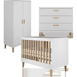 BABYZIMMER 3-teilig Kubi Weiß