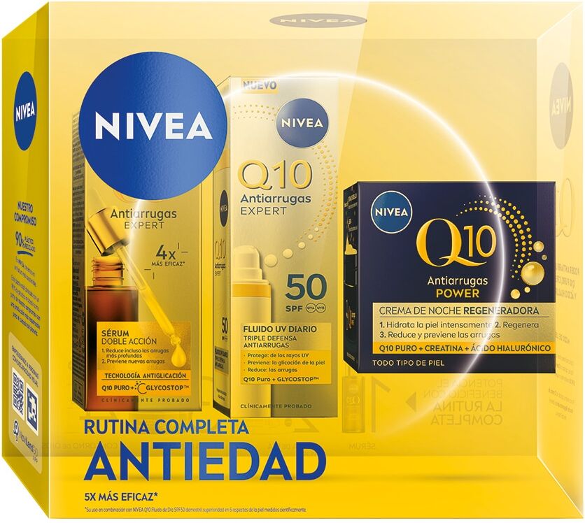 Nivea Pack Antiarrugas Rutina Completa Antiedad .