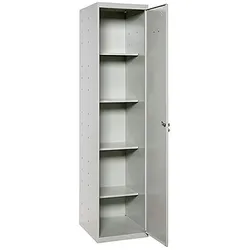 SimonRack Aktenschrank, Mehrzweckschrank, Stahl-Aufbewahrungsschrank, 4 Ebenen, Schloss - Simonlocker