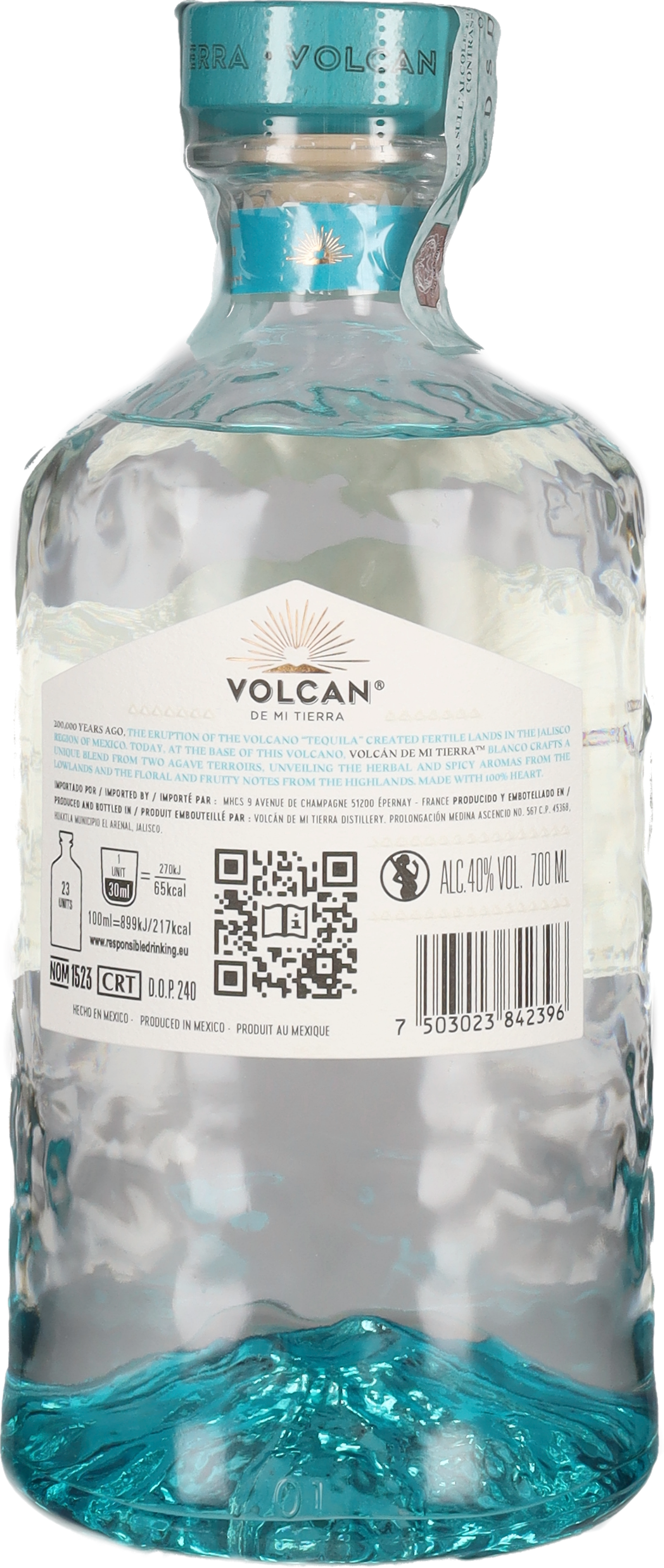 Volcàn De Mi Tierra Tequila Blanco 70cl
