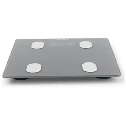 2x Vitalmaxx, Personenwaage, Körperanalysewaage inkl. Gesundheitsapp & Batterien Grau (180 kg)