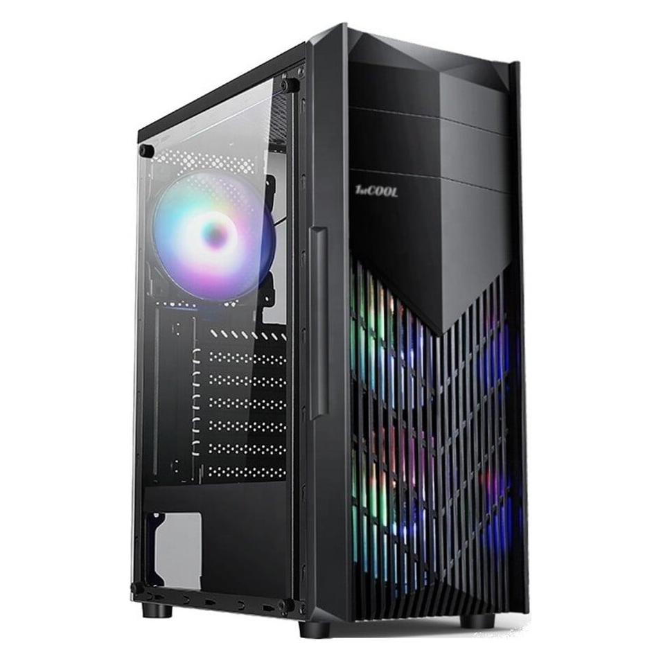 1st Cool 1stCOOL skříň MONSTER EVO, Mid Tower, AU, USB 3.0, 2x 120mm, černá (ATX, ITX, mATX) (ML-MONSTER-EVO)