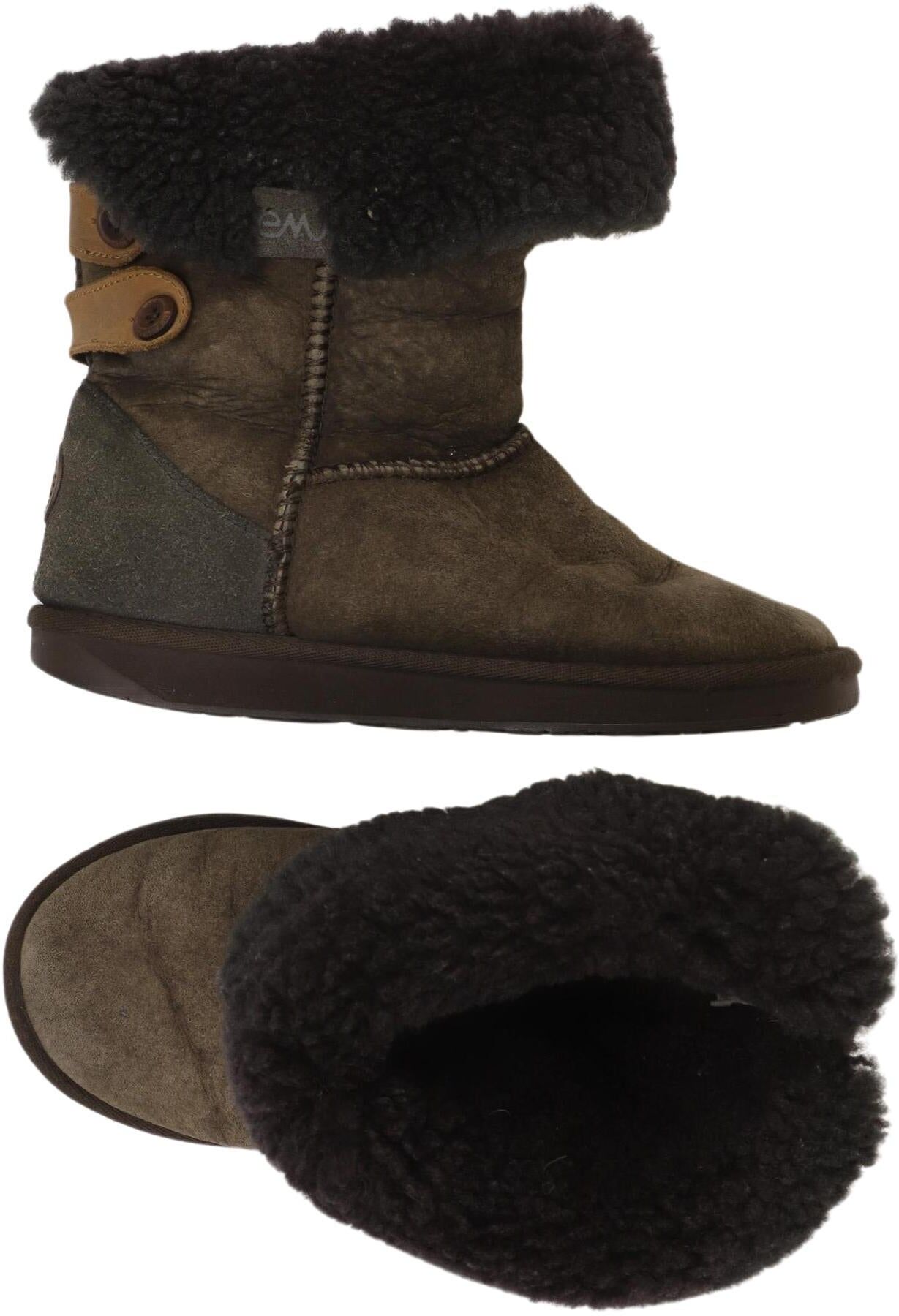 Emu Australia Damen Stiefel, Braun, Gr. EU 37, Leder - Second Hand