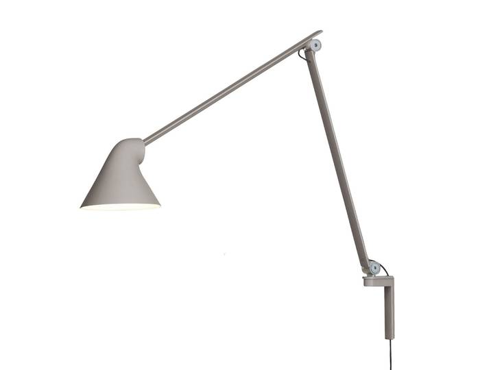 NJP Wandleuchte Lang Hell Grau - Louis Poulsen - Wohnzimmer - Design - Metall