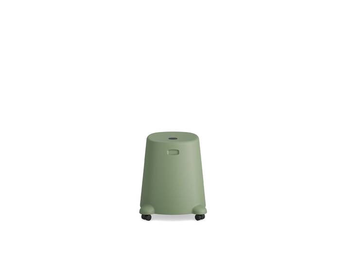 Tabouret Basile sur roulettes - Beige