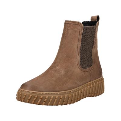 Stiefelette PAUL GREEN "Paul Green Stiefelette Nubukleder/Textil", Damen, Gr. 40, Schurwolle, braun (tabak), Nubukleder, Textil, Schuhe Stiefelette
