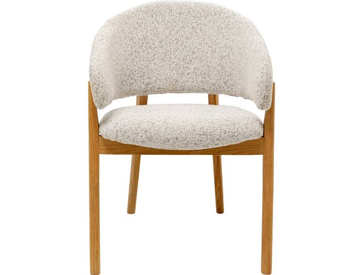 Chaise avec accoudoirs august grise kare design