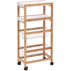 Zeller Present Nischen-Rollwagen - B/H/T ca. 22.00x82.50x40.00