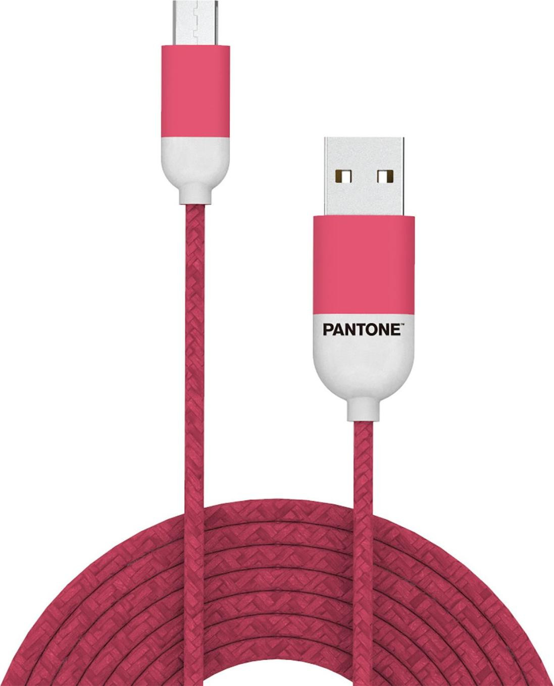 Celly PT-MC001-5P Micro-USB naar USB A oplaadkabel, 1,5 meter, roze