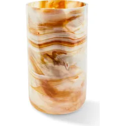 Marbled Glasvase 40,5 cm, bernsteinfarben