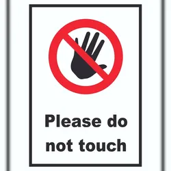 HB-Druck Do not touch Schild A1 (594x841mm)