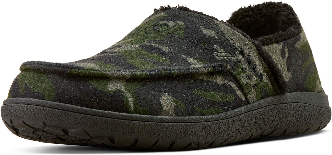 Men's Restful Comfort Scuff Slipper Casual Shoes in Camo, Size: 8 by Ariat