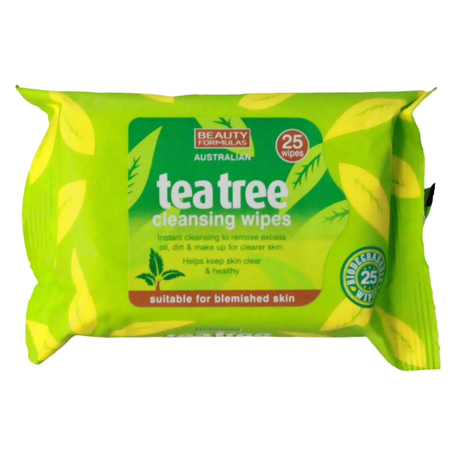 Beauty Formulas Tea Tree Cleansing Wipes Cleansing Facial Wipes 30Pcs. (Reinigungstücher Gesicht) (35725899)