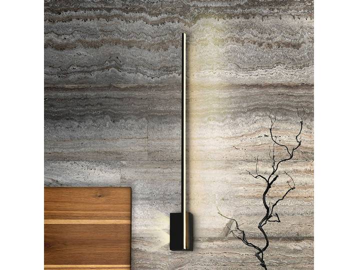 Schuller Valencia Wandleuchte Stick, schwarz, für Wohn- / Esszimmer, Aluminium, Modern