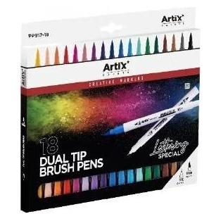 Teka Doppelseitige Pinselmarker, 18 Farben (18x) (47993060)