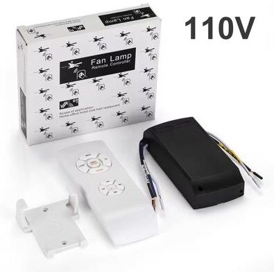Inspire Essentials Universal Ceiling Fan Remote Control Kit With Timing And Speed Adjustment 110v