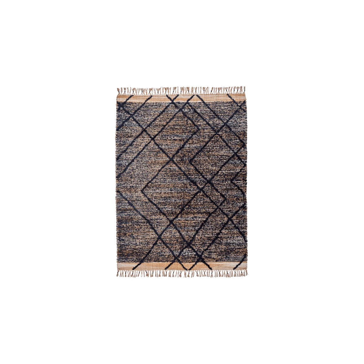 House Doctor Moro vloerkleed - Beige/Bruin - 200 x 140 cm