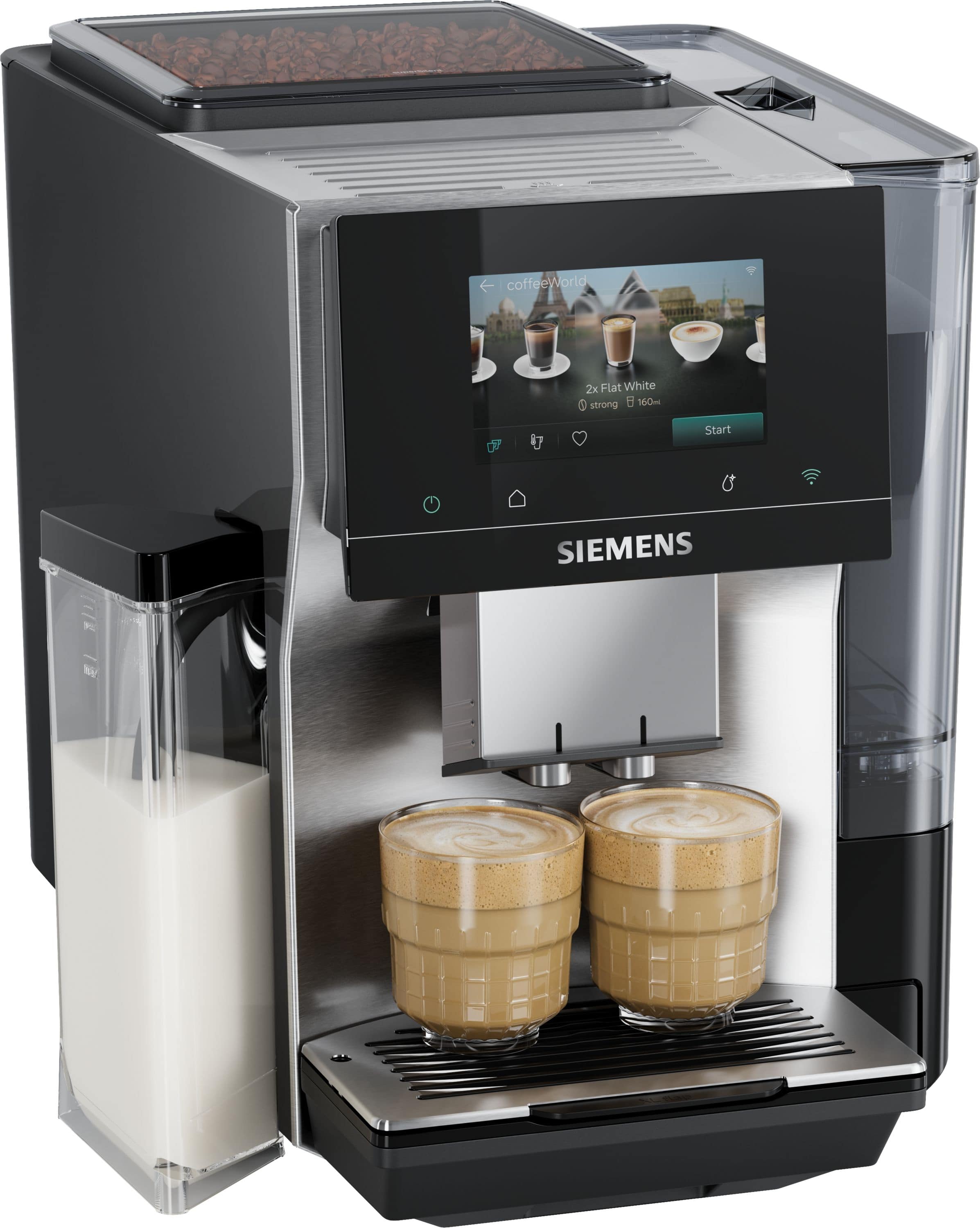 Siemens EQ700 TQ727D03 iAroma Kaffeevollautomat 19 bar 2,4 l 320 g (Edelstahl)