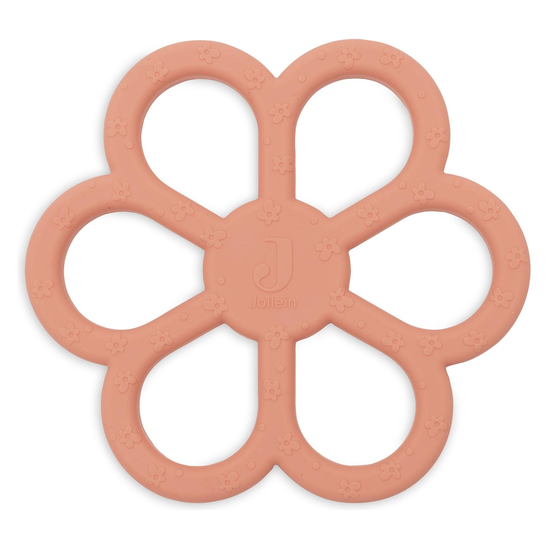 Jollein Beissring Silikon Flower - Coral Rose (0 Monate) (101-007-68184)