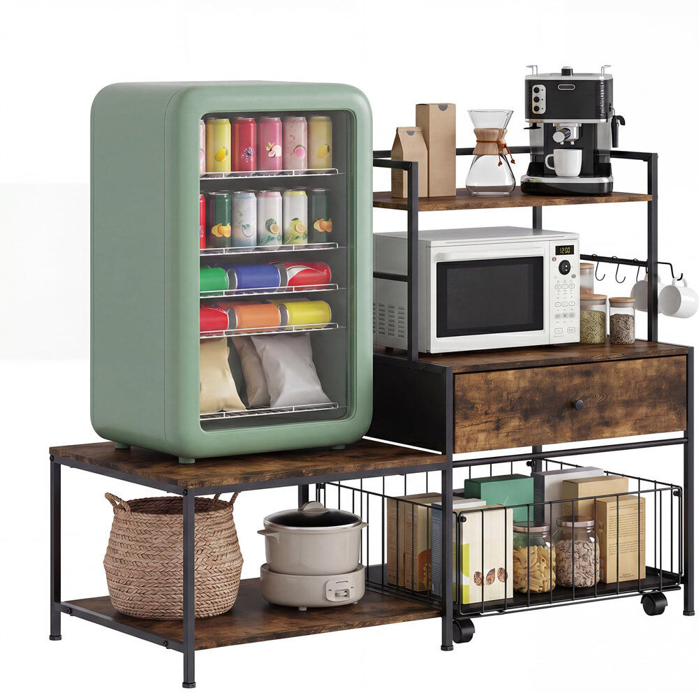 Rio 114 cm W Storage Rack Burning color 91cm H X 114cm W X 50cm D