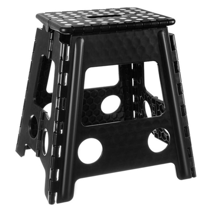 Malatec Klapphocker schwarz und weiss 39cm (5900779940703)