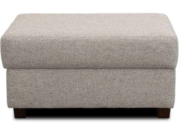 DOMO. collection Hocker Incanto, Polstergarnitur, Polsterhocker, Sitzmöbel, 85 x 62 x 45 cm (BxTxH), hellgrau
