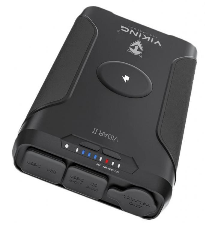 Viking VIDAR II outdoor powerbank met 72000 mAh en draadloze oplaadfunctie