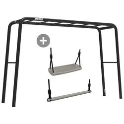 BERG PlayBase Large TT Black inkl. Schaukelsitz und Trapez