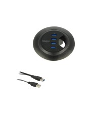 Delock In-Desk Hub 4 x SuperSpeed USB 3.0 Desktop (62868)