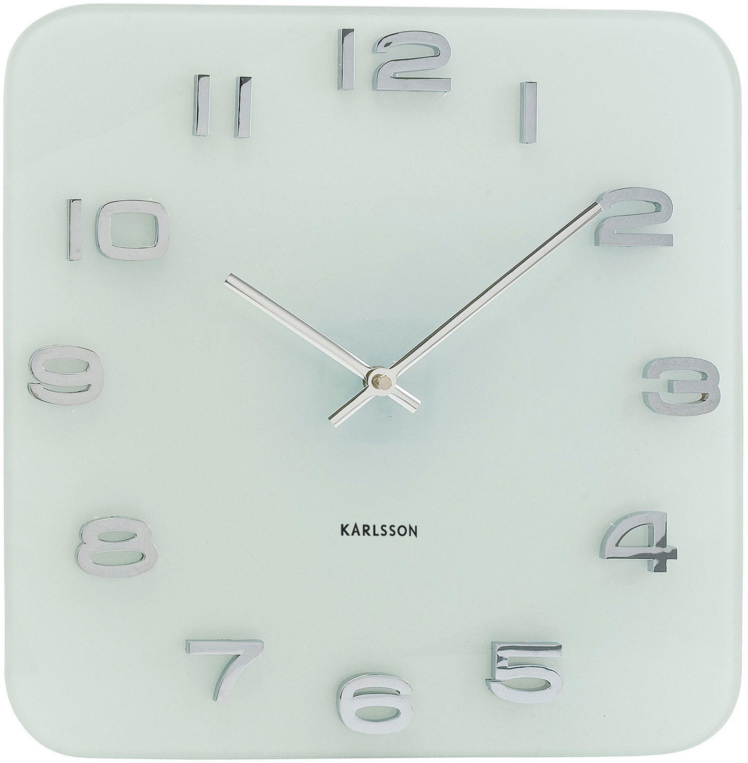 Karlsson Vintage wandklok, vierkant - Wit