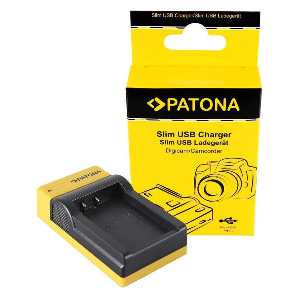 Patona Slim Micro-USB Charger Canon LP-E17 (Kamera Akku Ladegerät) (151676)