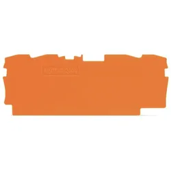 WAGO Abschlussplatte u. Zwischenplatte 2004-1492 orange 1mm