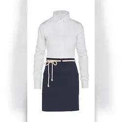 CORSICA - Cord Bistro Apron with Pocket: One Size / Navy