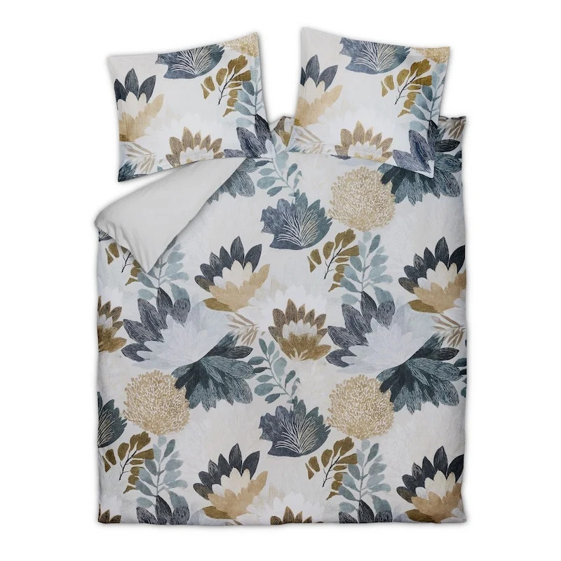 Vandyck Organic Glow faded denim dekbedovertrek voor volwassenen