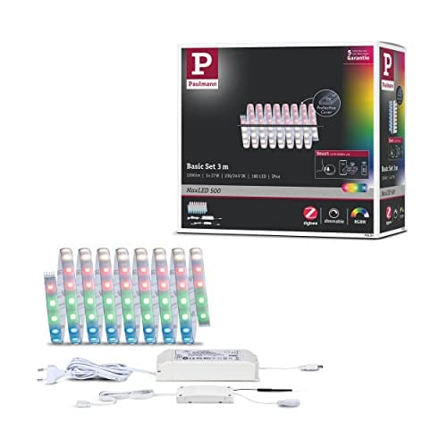 Paulmann MaxLED 500 LED-strip RGBW basisset Smart Home Zigbee IP44 zilver