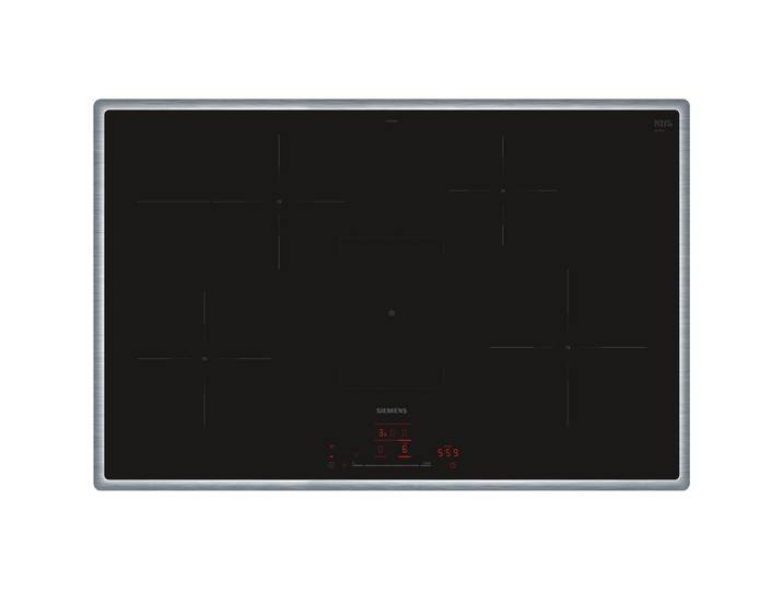 SIEMENS Induktions-Kochfeld EH845HFB1E , schwarz, B:80,2cm H:5,5cm T:52,3cm, Kochfelder, Bräterzone für große Töpfe & powerBoost für schnelles Aufheizen, Induktions-Kochfeld