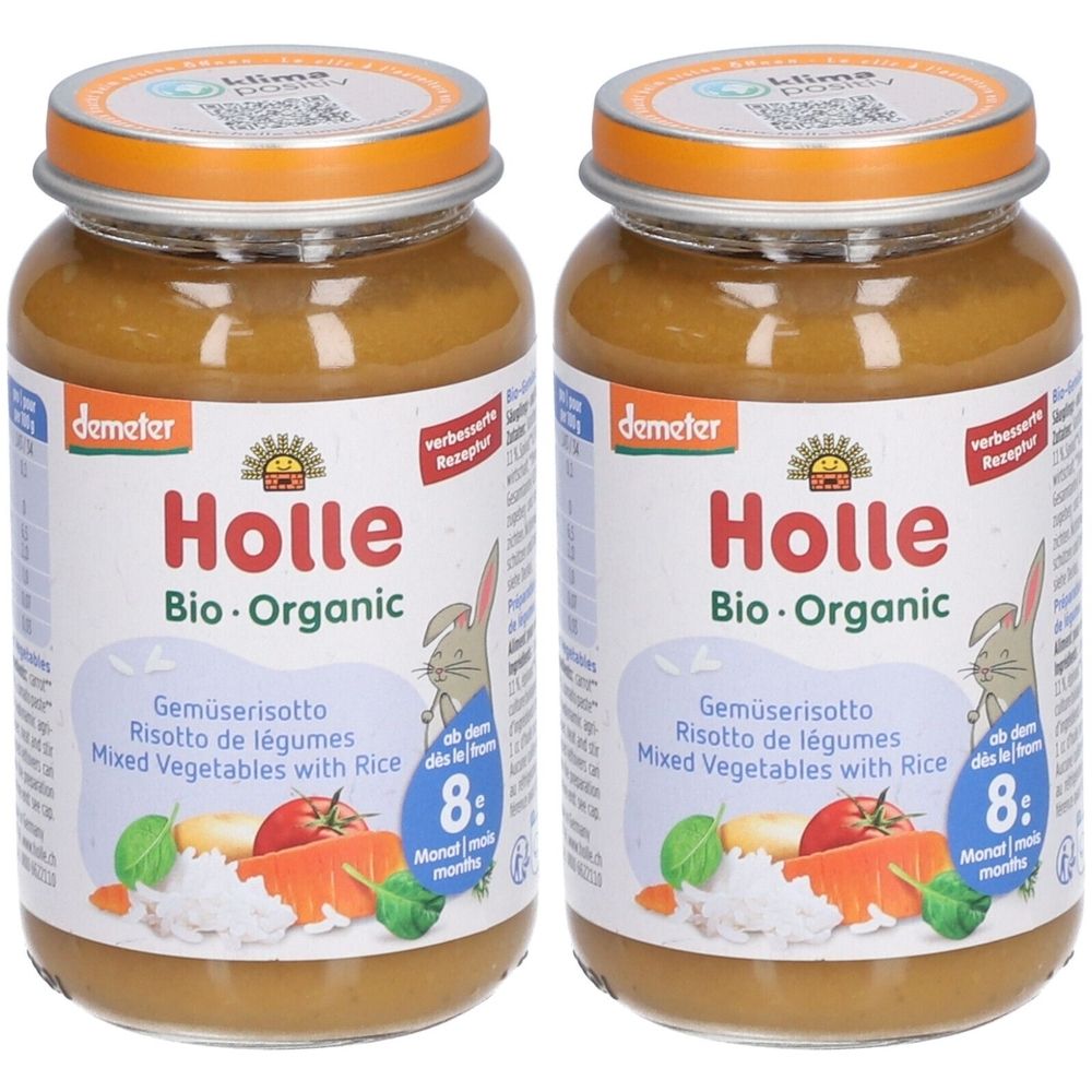 Holle Gemüserisotto Glas 220 g Bio x2 2x220 Set