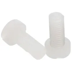 RS PRO, Schrauben, Zylinderkopf Schlitz Schrauben, M5 x 12mm Nylon (100 Schrauben pro Stück)
