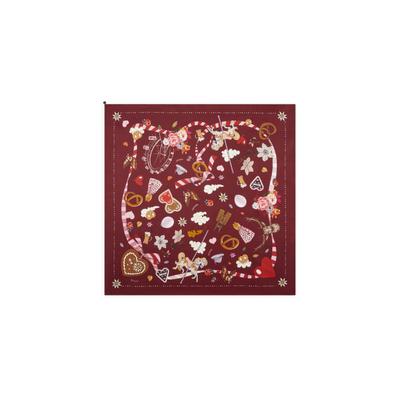 Modetuch CODELLO "Codello Tuch", Damen, rot, Obermaterial: 100% Seide silk., bunt, Modetücher, aus Seide