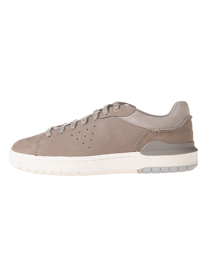 Clarks Leder-Sneakers "Courtlite2 Run" in Beige - 44