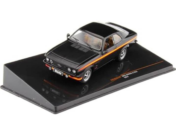 MODELLINO IN SCALA COMPATIBILE CON OPEL MANTA A GT/E 1974 BLACK MAGIC 1:43 IXO MODEL CLC491