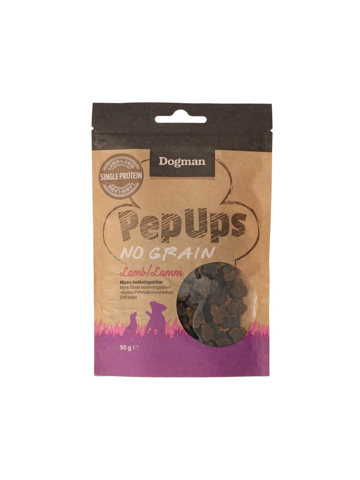 Dogman Pep Ups No Grain Lamb Dog Treats 90 g